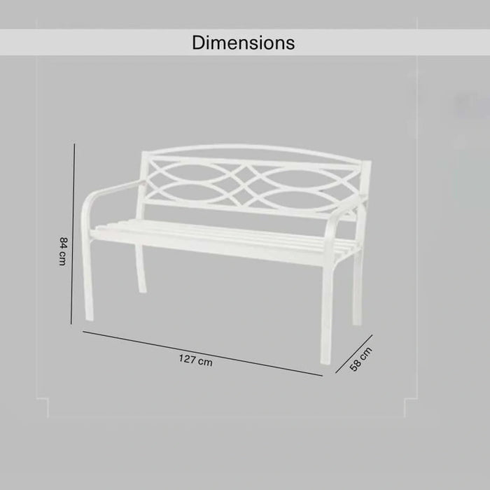 Lana Outdoor Bench - Offwhite Pan Home