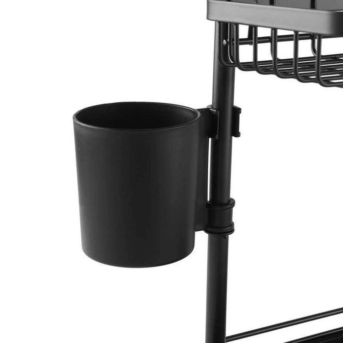 Langly 2-Tier Shower Caddy - Black Pan Home