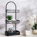 Langly 3-Tier Shower Caddy - Black Pan Home