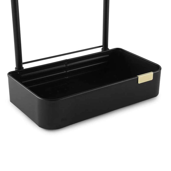 Langly 3-Tier Shower Caddy - Black Pan Home