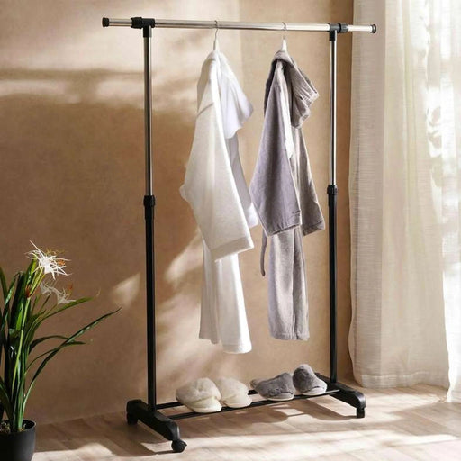 Lanie Extendable Cloth Rack 90-155X75X97-170Cm - Silver Pan Home