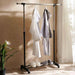 Lanie Extendable Cloth Rack 90-155X75X97-170Cm - Silver Pan Home