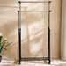 Lanie Extendable Double Rail Cloth Rack 80X72X90-160Cm - Silver Pan Home