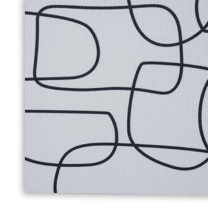 Lanny 4-Piece Printed Placemat Set 30X45Cm - Black