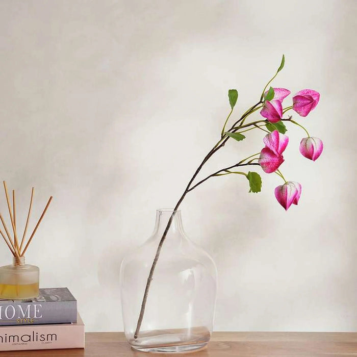 Lantern Artificial Stem Flower H71Cm - Pink Pan Home