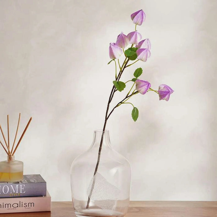 Lantern Artificial Stem Flower H71Cm - Purple