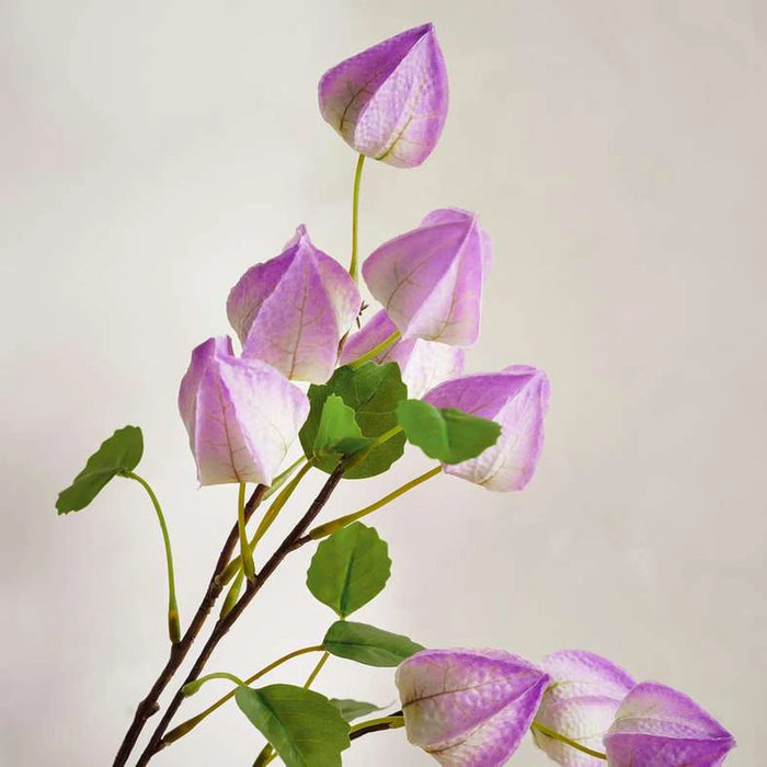 Lantern Artificial Stem Flower H71Cm - Purple