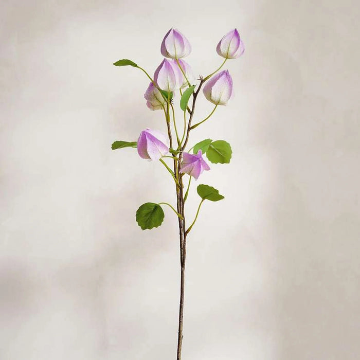 Lantern Artificial Stem Flower H71Cm - Purple