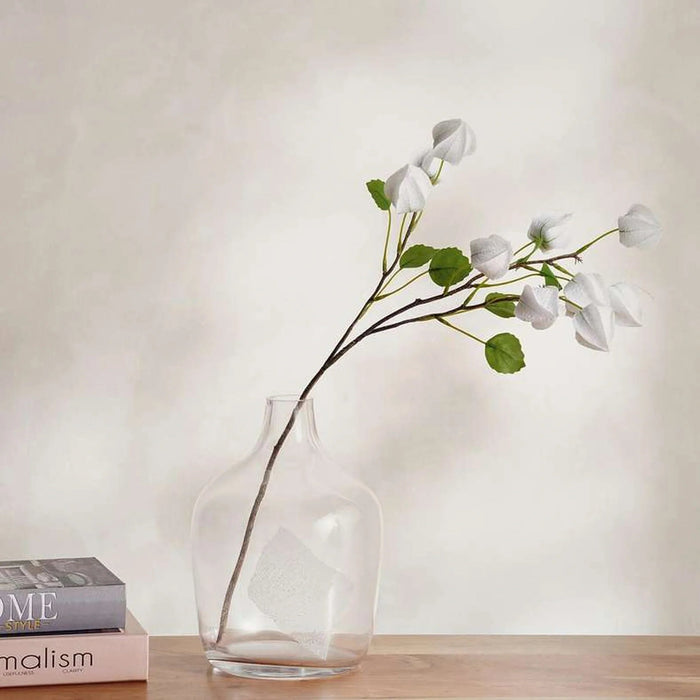Lantern Artificial Stem Flower H71Cm - White Pan Home