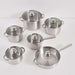 Lanzo 12-Piece Stainless Steel Cookware Set -Chrome Pan Home