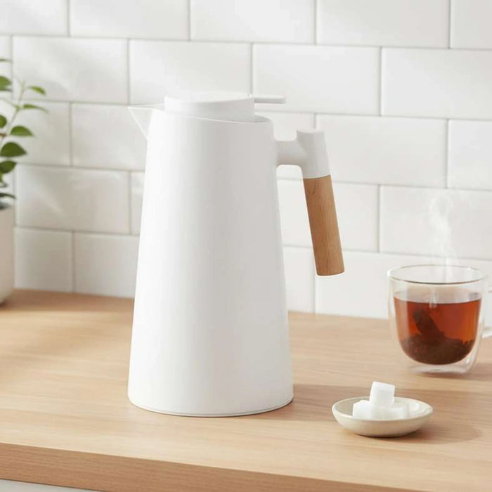 Laras Vacuum Flask 1L -White
