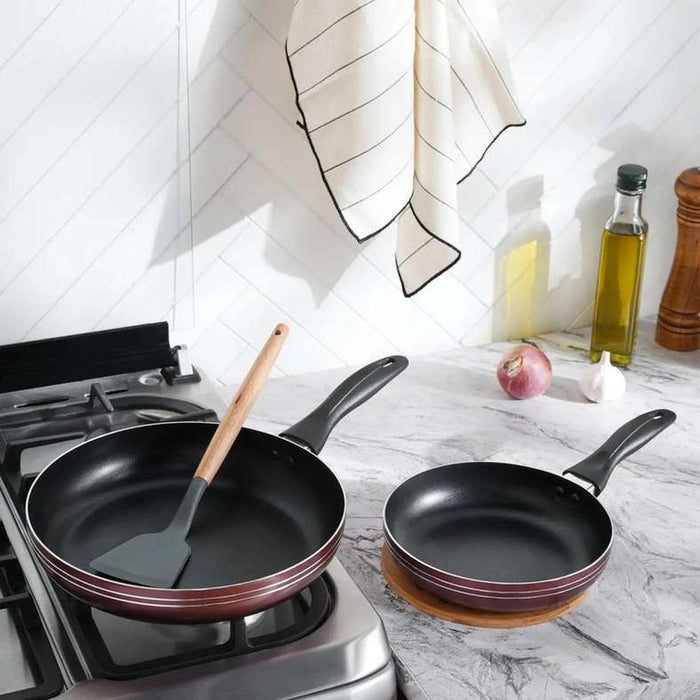 Laren S/2 Non Stick Fry Pan Black Pan Home