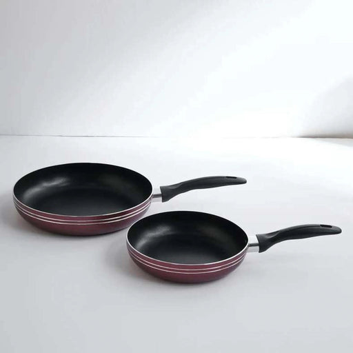 Laren S/2 Non Stick Fry Pan Black Pan Home