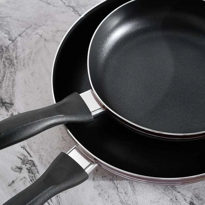 Laren S/2 Non Stick Fry Pan Black Pan Home