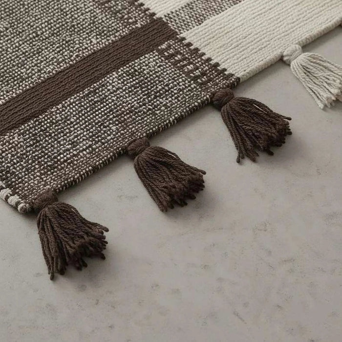 Larisa Cotton Dhurrie 60X90Cm - Choco Pan Home