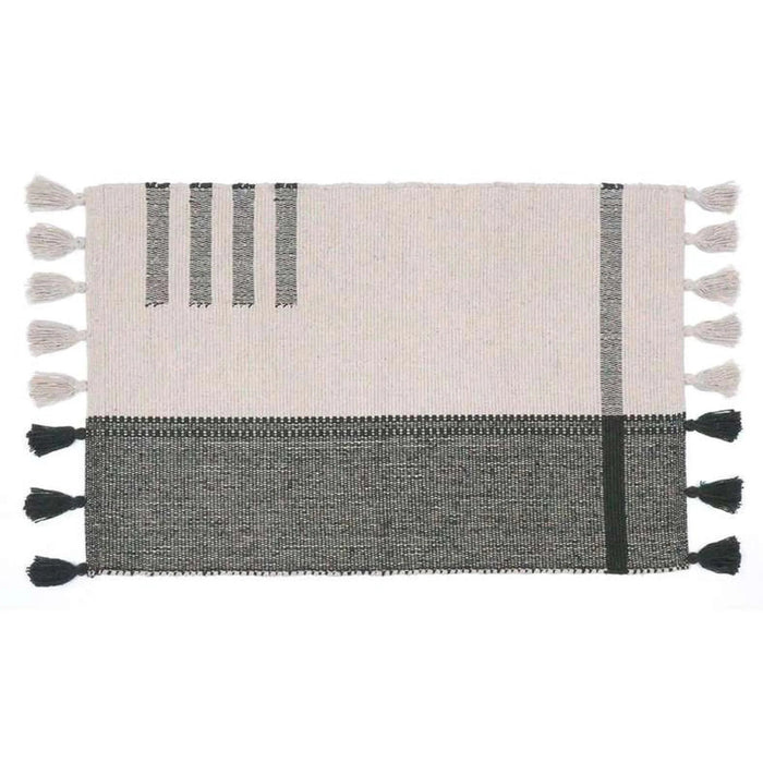 Larisa Cotton Dhurrie 60X90Cm - Olive Green Pan Home