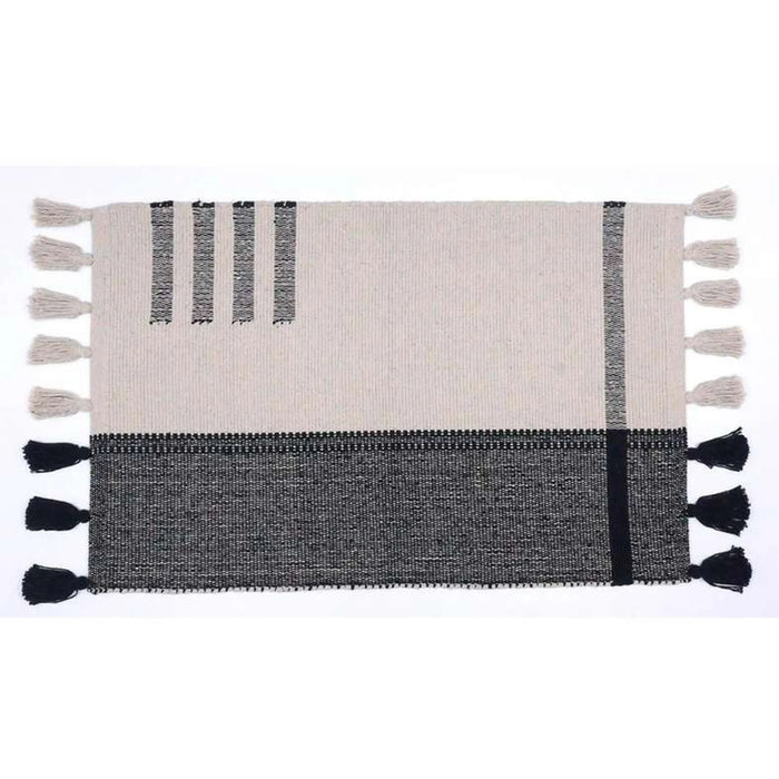 Larisa Cotton Dhurrie 90X150Cm - Black
