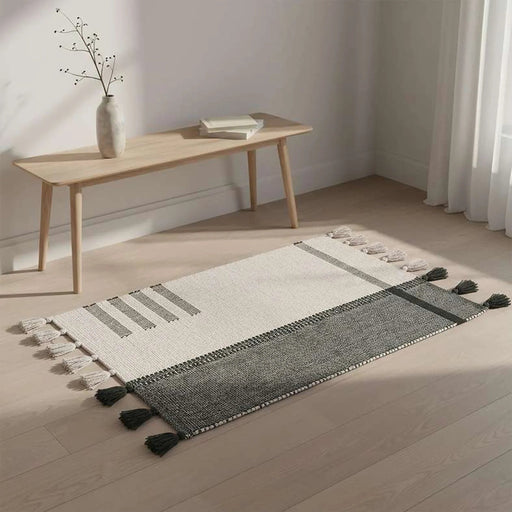 Larisa Cotton Dhurrie 90X150Cm - Olive Green Pan Home