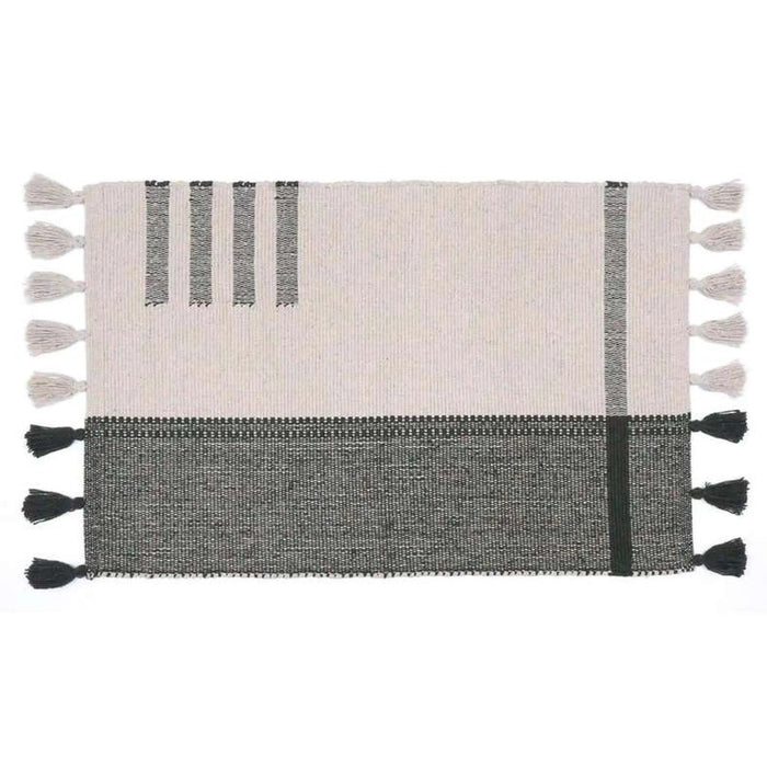Larisa Cotton Dhurrie 90X150Cm - Olive Green Pan Home