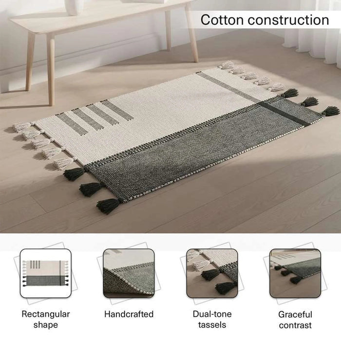 Larisa Cotton Dhurrie 90X150Cm - Olive Green Pan Home