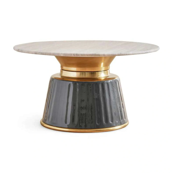 Laron Coffee Table Marble - Beige Grey