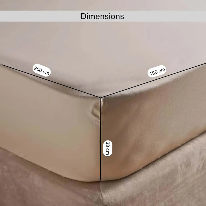 Lave King Fitted Sheet 180X200+33cm - Linen Pan Home