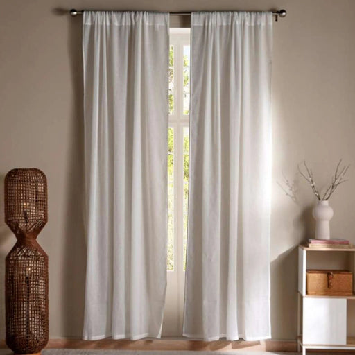 Lavine 2 Piece Sheer Curtain Set 135X240Cm - White Pan Home