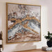Lavish Framed Canvas Art 100X100Cm - Blue Pan Home
