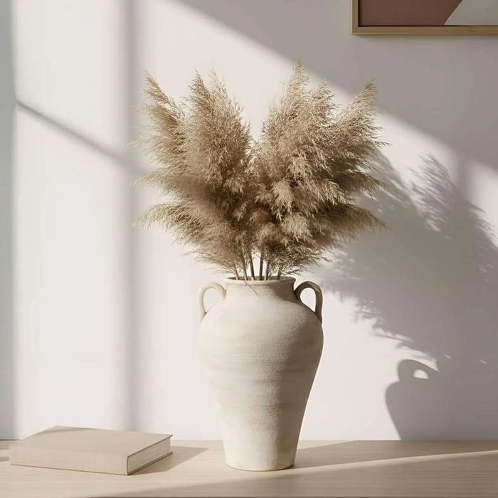 Laxpe Terracotta Vase 20.5X20.5X30Cm -White
