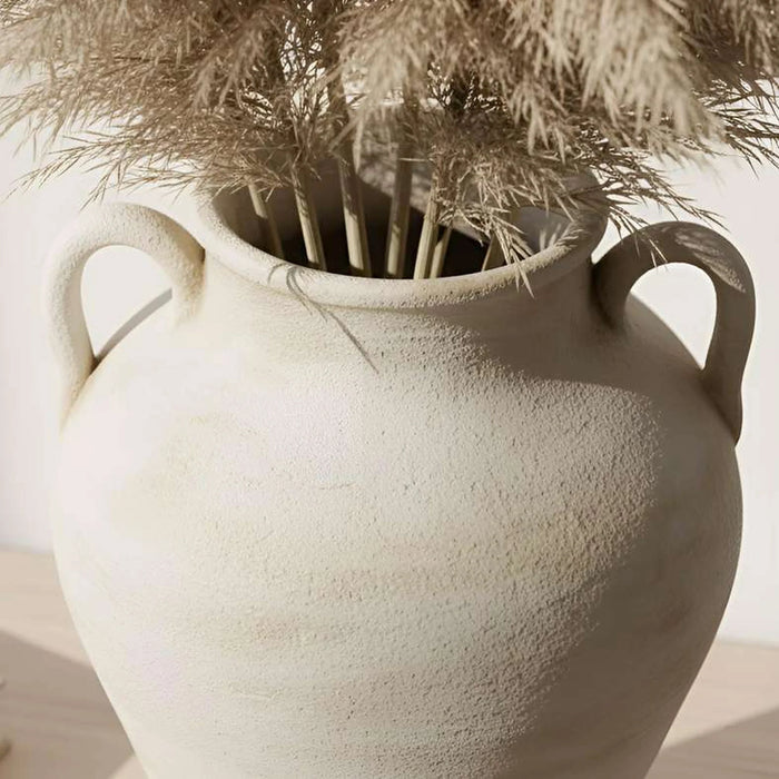 Laxpe Terracotta Vase 20.5X20.5X30Cm -White