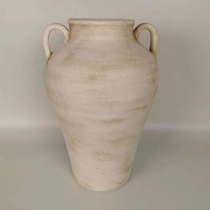 Laxpe Terracotta Vase 20.5X20.5X30Cm -White