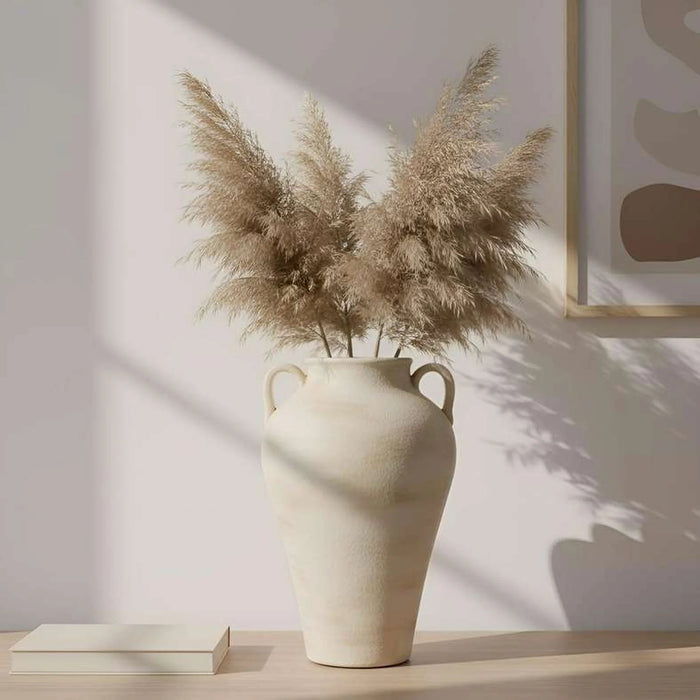 Laxpe Terracotta Vase 24.5X24.5X38Cm -White