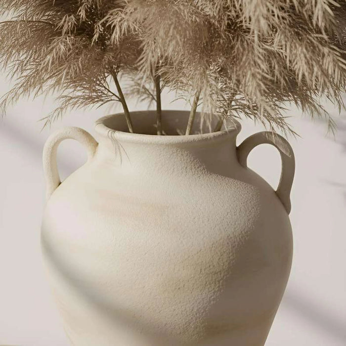 Laxpe Terracotta Vase 24.5X24.5X38Cm -White