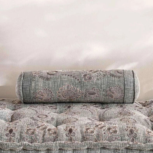 Layla Embroidered  Filled Cushion 35X60Cm - Grey Pan Home