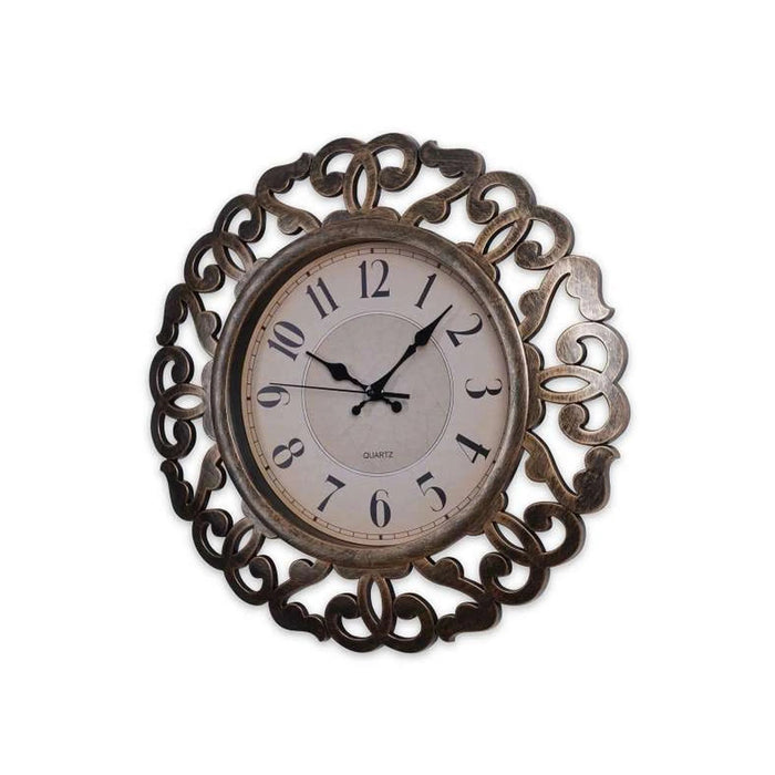 Layla Wall Clock Dia 41Cm - Gold Pan Home