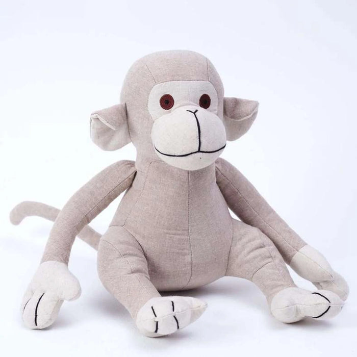 Lazy Monkey Shaped Cushion 30Cm - Beige