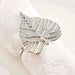 Leaf 4 Piece Napkin Ring Set 4X4Cm- Silver Pan Home