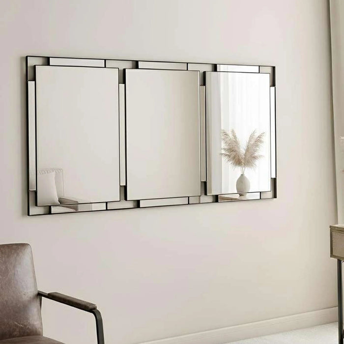 Ledger Leaner Floor Mirror 198.5X99.5Cm - Black Pan Home