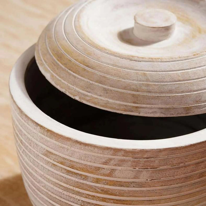 Legna Ribbed Canister 750Ml - White Pan Home