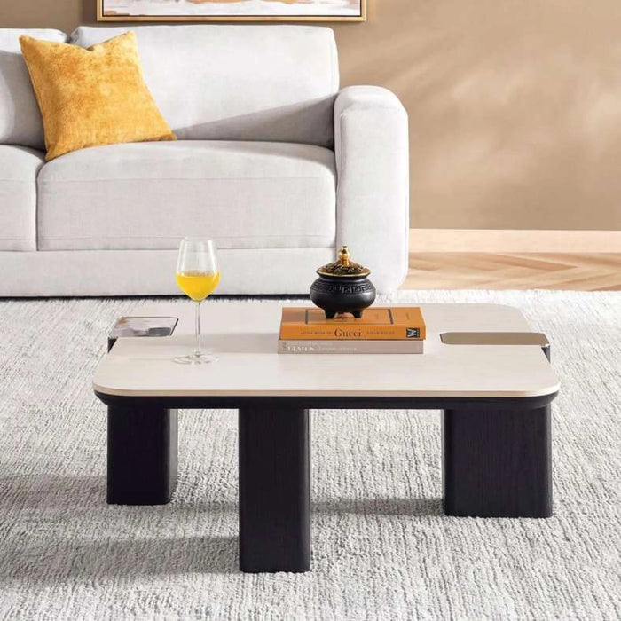 Lema Coffee Table Ceramic- Beige Black