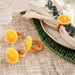 Lemon 4 Piece Napkin Ring Set 5X4Cm- Amber Pan Home
