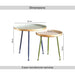 Lennon End Table Set Of 2 Metal Pan Home
