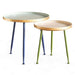 Lennon End Table Set Of 2 Metal Pan Home