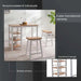 Lenny 1+2 Dining Set With Stool - Natural White Pan Home