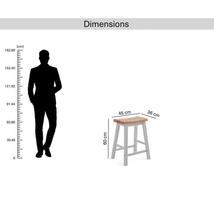 Lenny 1+2 Dining Set With Stool - Natural White Pan Home