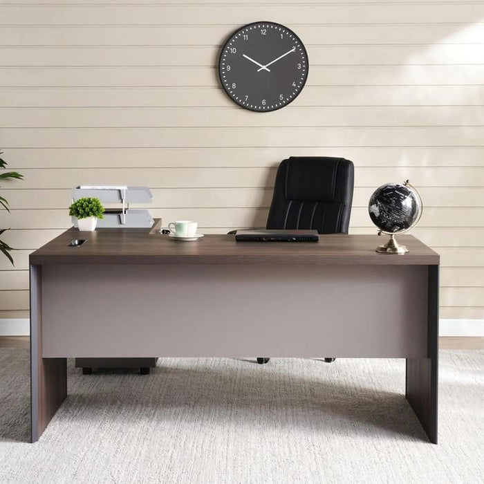 Leno Office Desk 160Cm - Dark Oak Top