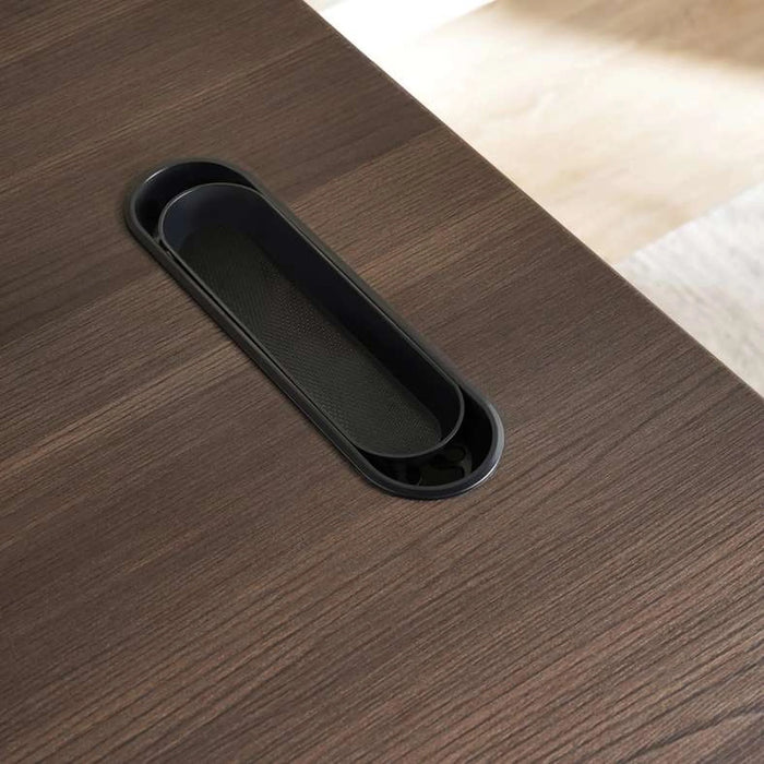 Leno Office Desk 160Cm - Dark Oak Top