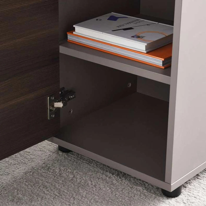 Leno Office Desk 160Cm - Dark Oak Top