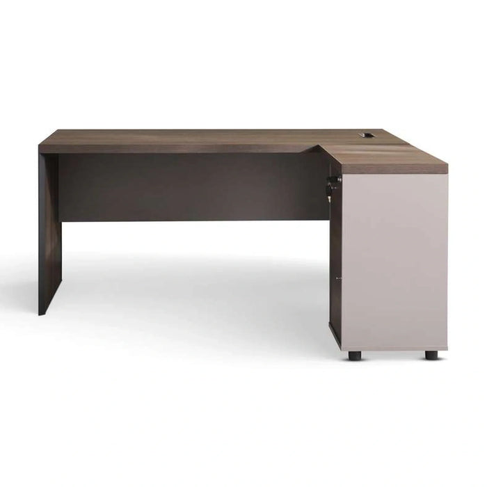 Leno Office Desk 160Cm - Dark Oak Top