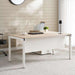 Leno Office Desk 160Cm -White Oak Top Pan Home